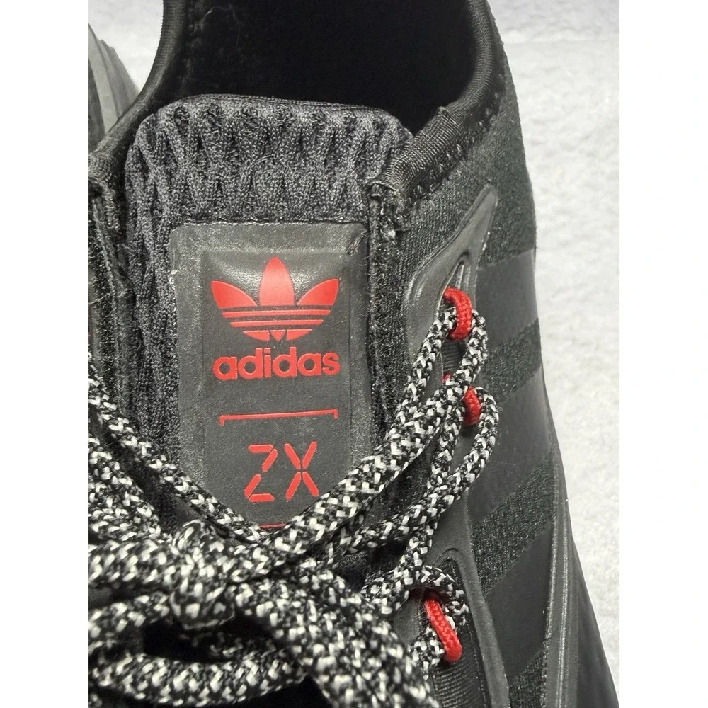 Adidas Originals Men's ZX 2K BOOST Size: 9 H01925 Black Scarlet Red Gum Running